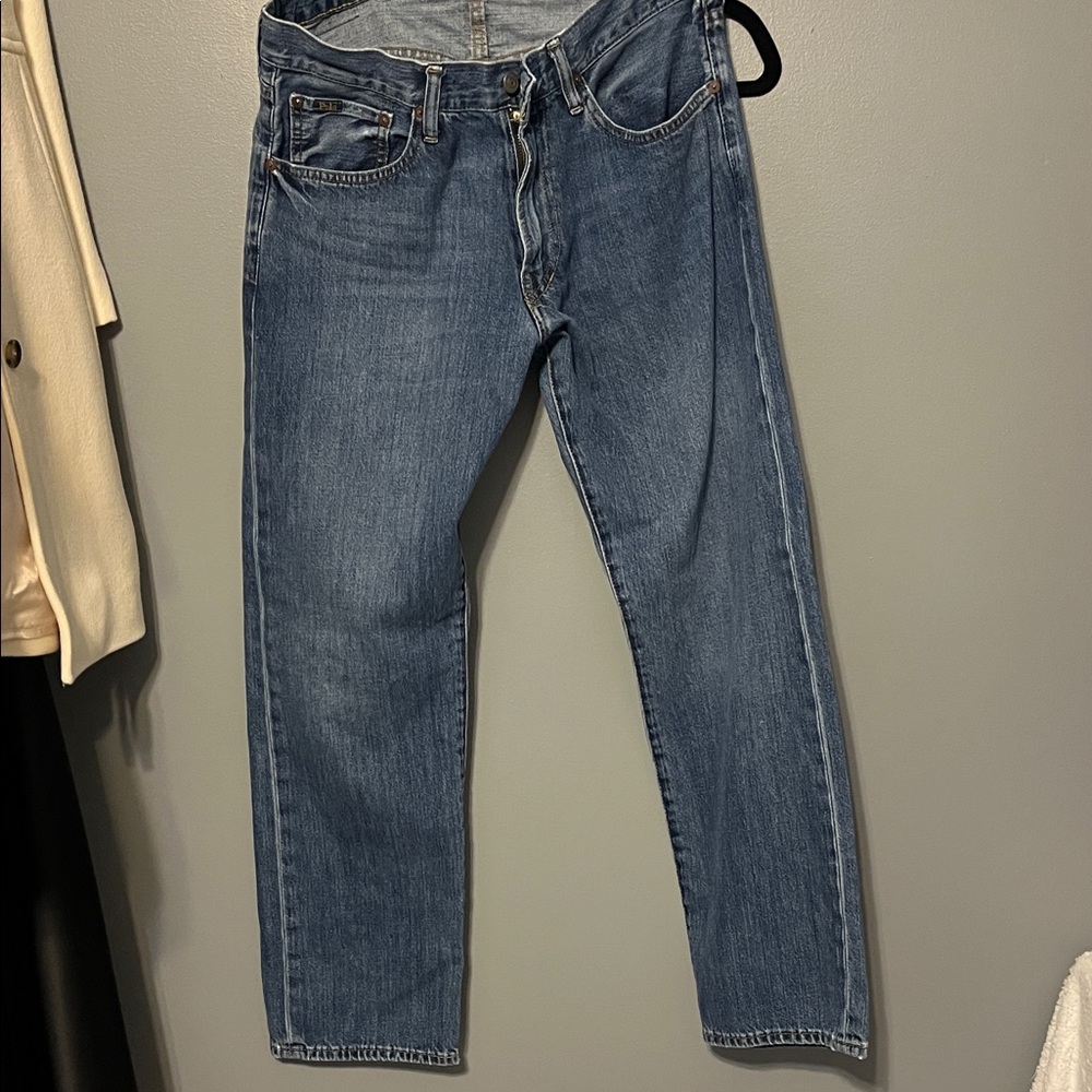 Polo by Ralph Lauren Men's Mid Blue Straight Jeans - Picture 4 of 4